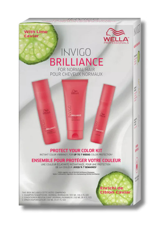Wella Professionals Invigo Brilliance Trio Set (For Coarse Hair)