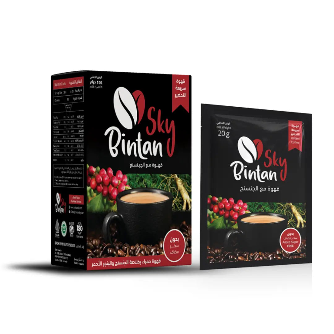 Instant Coffee Sky Bintan Coffee With Ginseng No Added Sugar